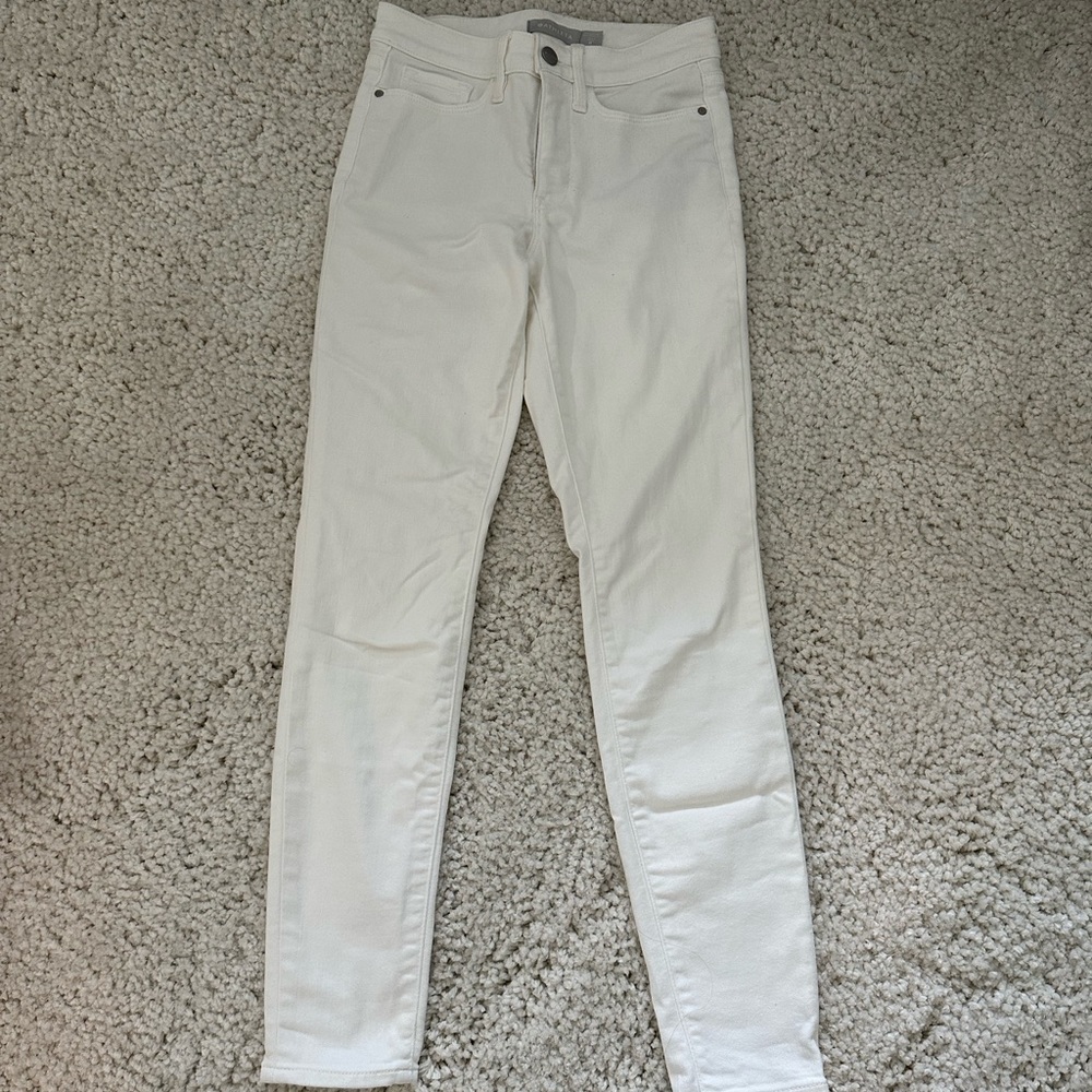 ATHLETA white skinny jeans